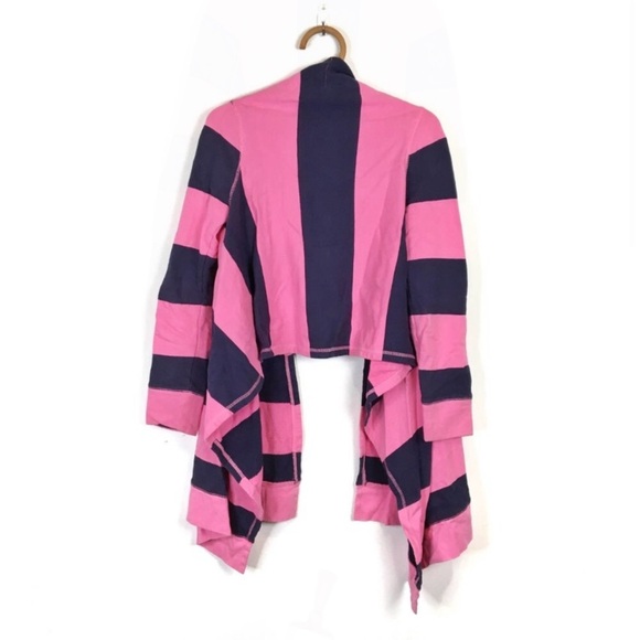 LILLY PULITZER Striped Open Jersey Knit Cardigan / Swim Coverup - Picture 2 of 8